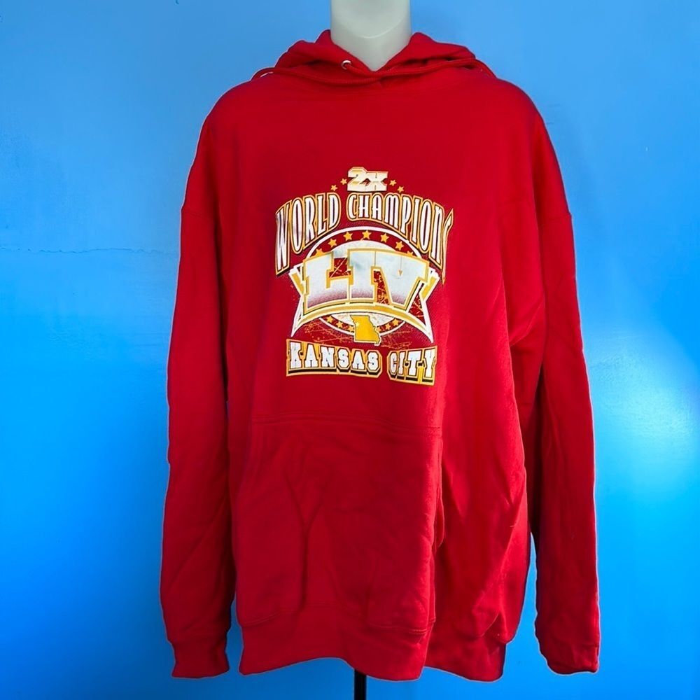 Kansas City Chiefs Super Bowl Champions Red Hoodie XL NFL Official Team Gear